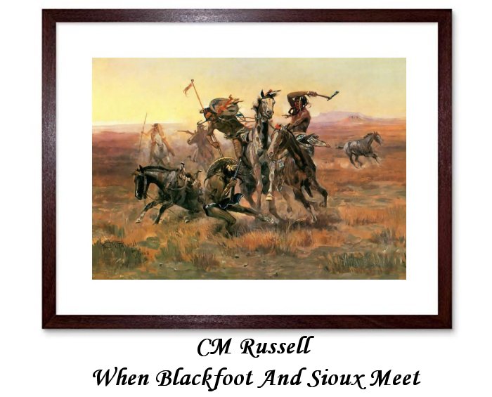 CM Russell When Blackfoot And Sioux Meet